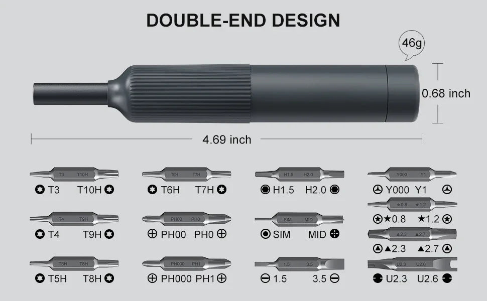 27-in-1 Magnetic Precision Screwdriver Kit