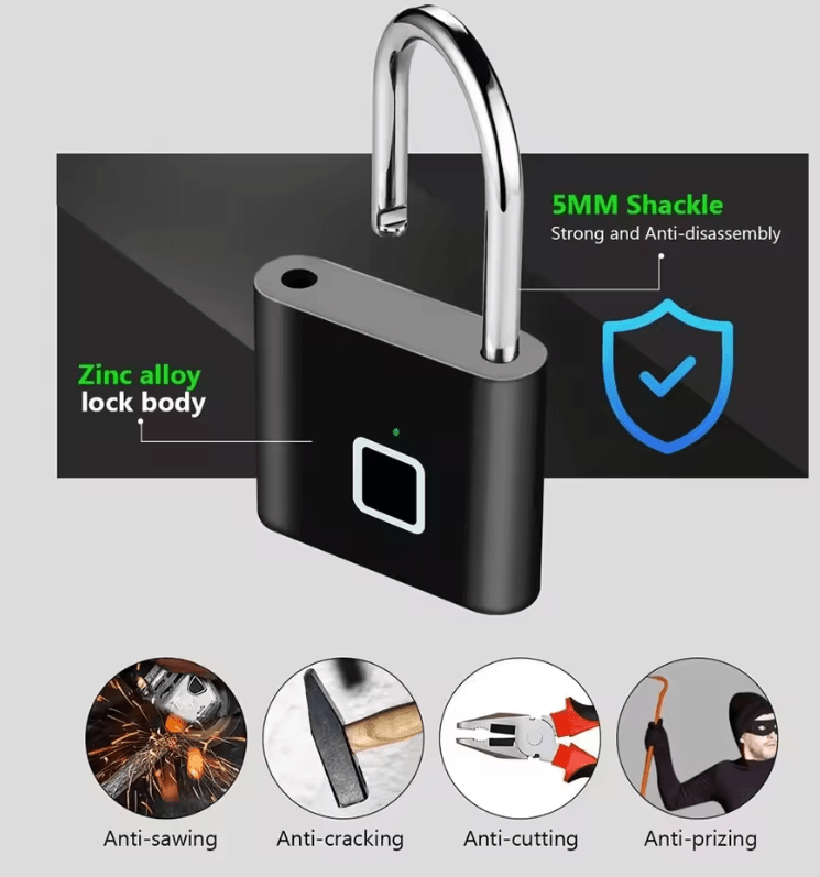 Smart Fingerprint Padlock
