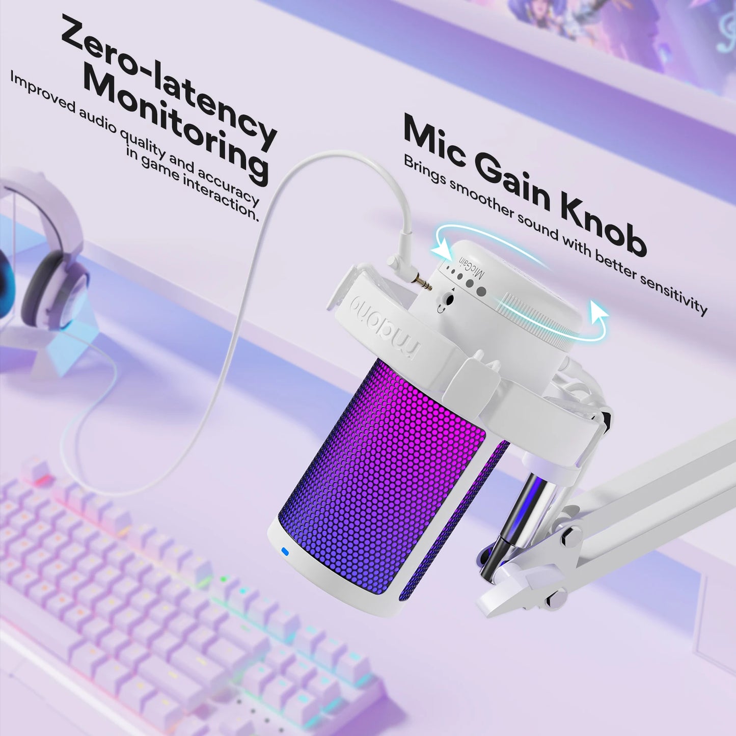 Maono Gamer Wave DGM20S RGB Gaming Microphone