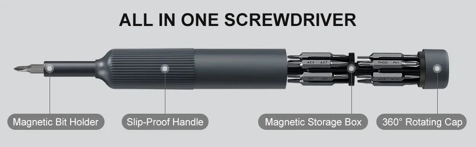 27-in-1 Magnetic Precision Screwdriver Kit