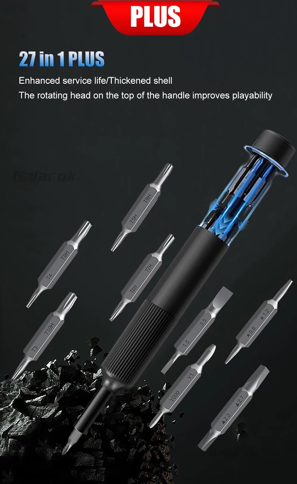 27-in-1 Magnetic Precision Screwdriver Kit