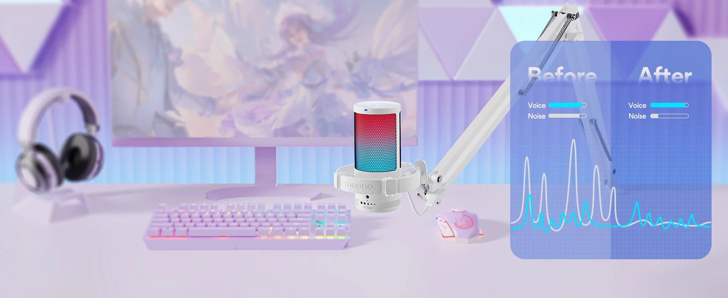 Maono Gamer Wave DGM20S RGB Gaming Microphone