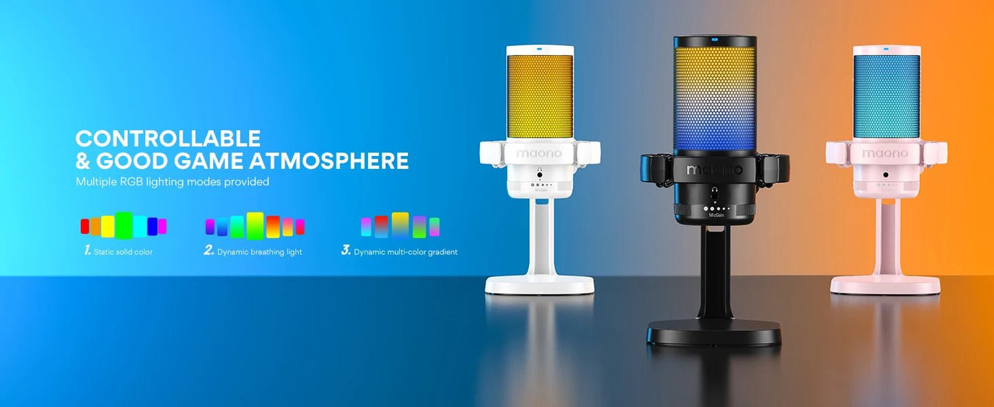 Maono DGM20 RGB USB Gaming Microphone
