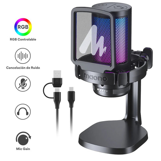 Maono DGM20 RGB USB Gaming Microphone