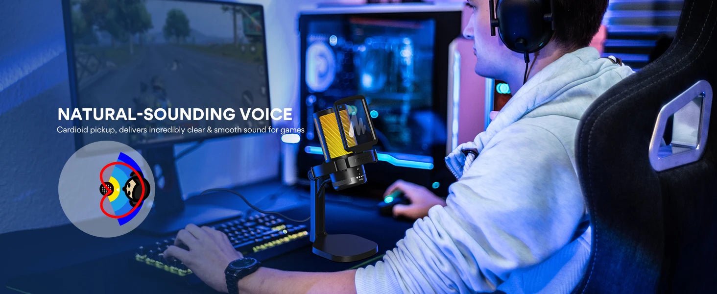 Maono DGM20 RGB USB Gaming Microphone