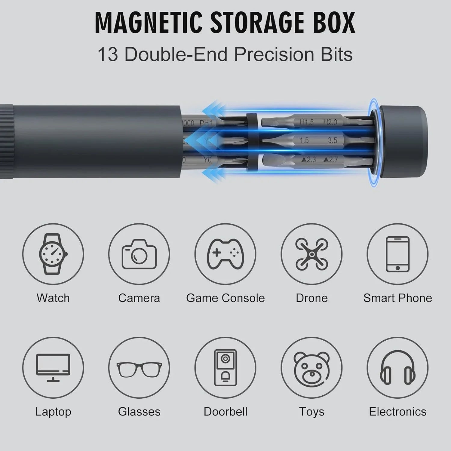27-in-1 Magnetic Precision Screwdriver Kit