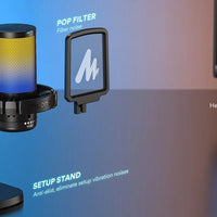 Maono DGM20 RGB USB Gaming Microphone