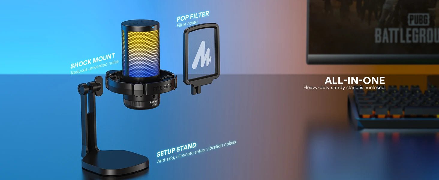 Maono DGM20 RGB USB Gaming Microphone