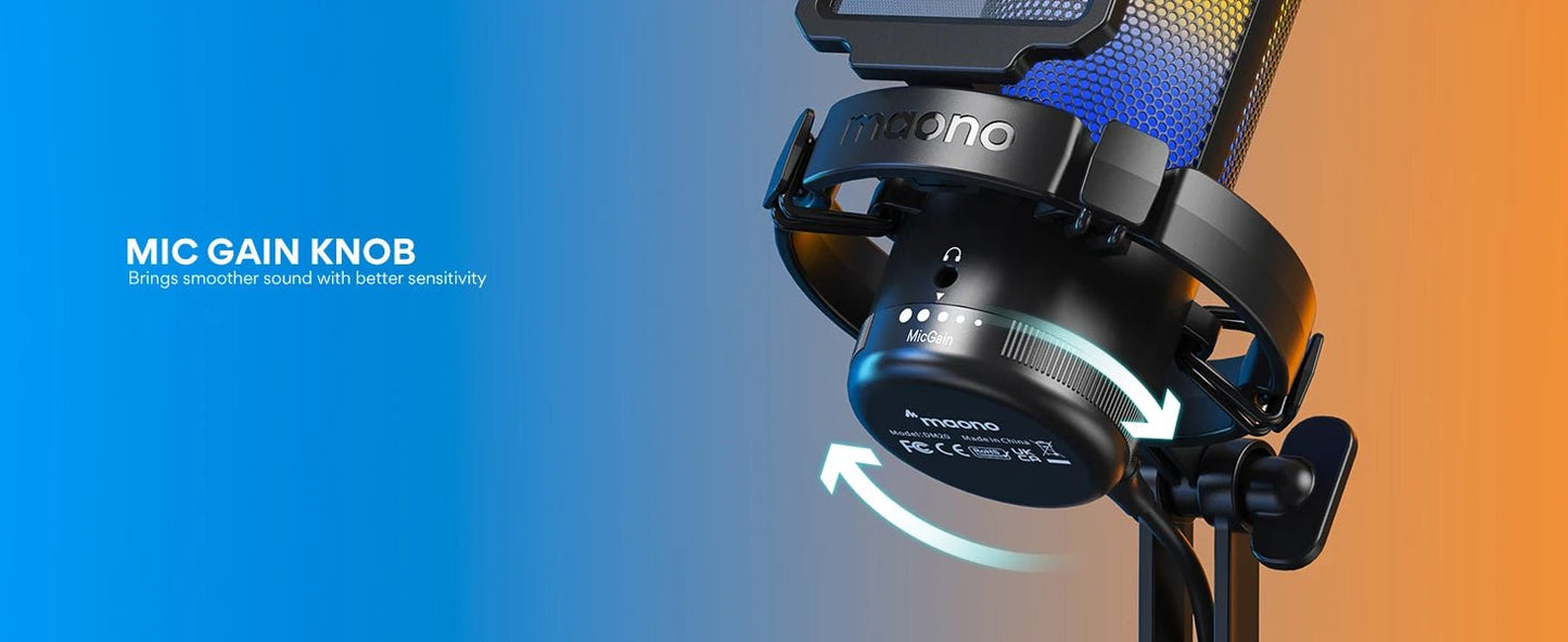 Maono DGM20 RGB USB Gaming Microphone
